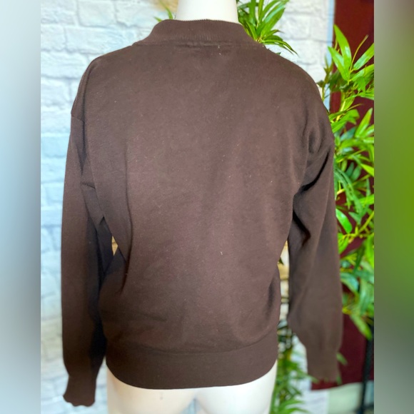 Principles Vintage Women’s Medium 100% Cotton Brown Sweater - Picture 2 of 4